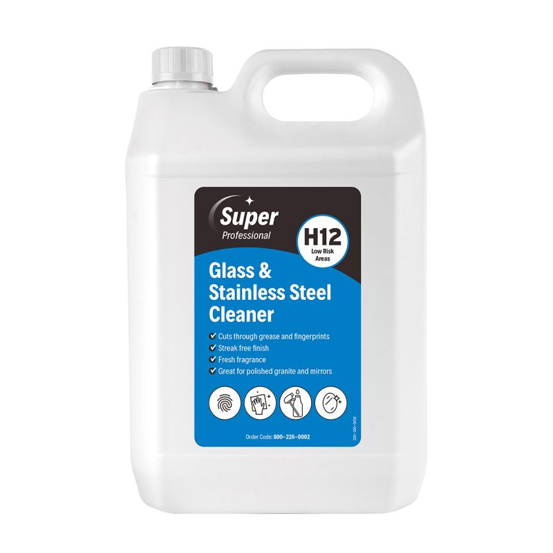 Glass & Stainless Steel Cleaner 5L General Hygiene Supplies