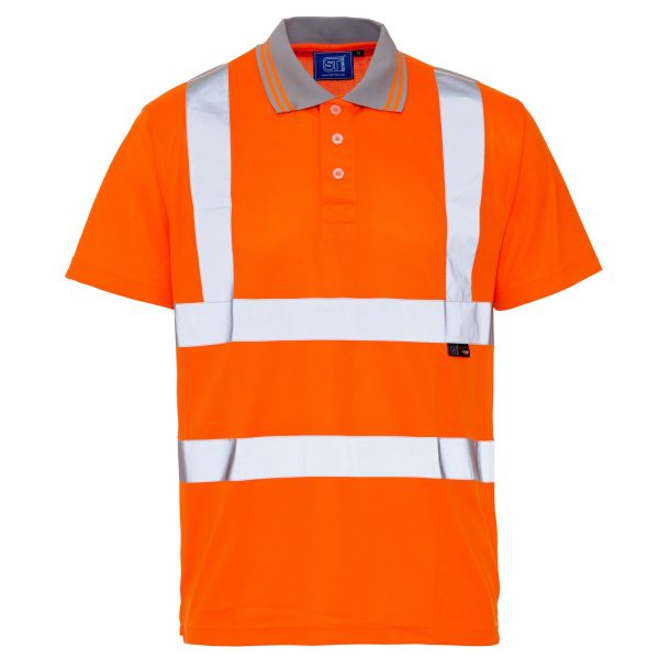 Bird Eye Polo Shirt Hi Vis