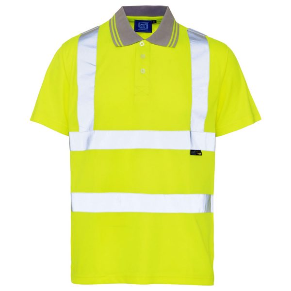 Bird Eye Polo Shirt Hi Vis