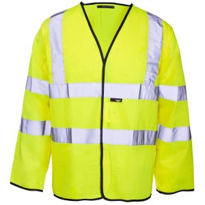 Long Sleeved Velcro Vest Hi Vis