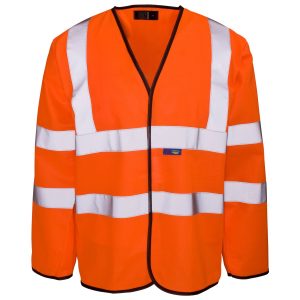 Long Sleeved Velcro Vest Hi Vis