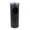 Combined Ashtray Stand & Litter Bin Black