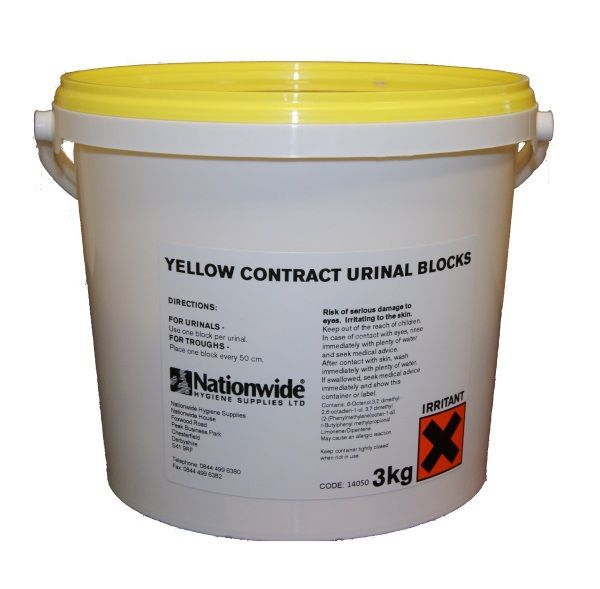 Yellow Contract Urinal Blocks General Hygiene Supplies